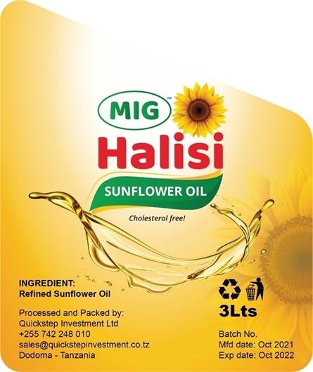 Picture of MIG HALISI SUNFLOWER OIL
